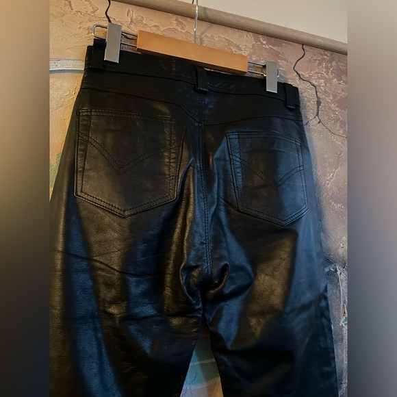 JJ Williams Made in England Real Leather Pants size 30 - Picture 4 of 8